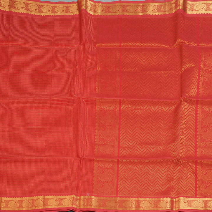 Hayagrivas Red Kora Silk Cotton Saree SSCBF14D6-5