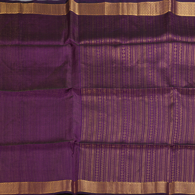 Hayagrivas Purple Kora Silk Cotton Saree SSCBF14D6-8