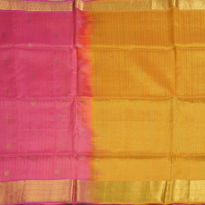 Hayagrivas Rose Pink Kora Silk Cotton Saree SSCBF14D7-13