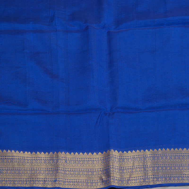 Hayagrivas MS Blue Kora Silk Cotton Saree SSCBF14D7-3