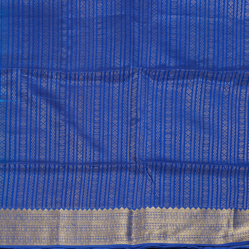 Hayagrivas MS Blue Kora Silk Cotton Saree SSCBF14D7-3