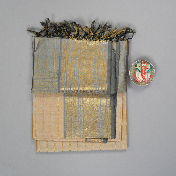 Hayagrivas Sandal Kora Silk Cotton Saree SSCBF14D7-8