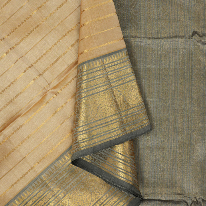 Hayagrivas Sandal Kora Silk Cotton Saree SSCBF14D7-8