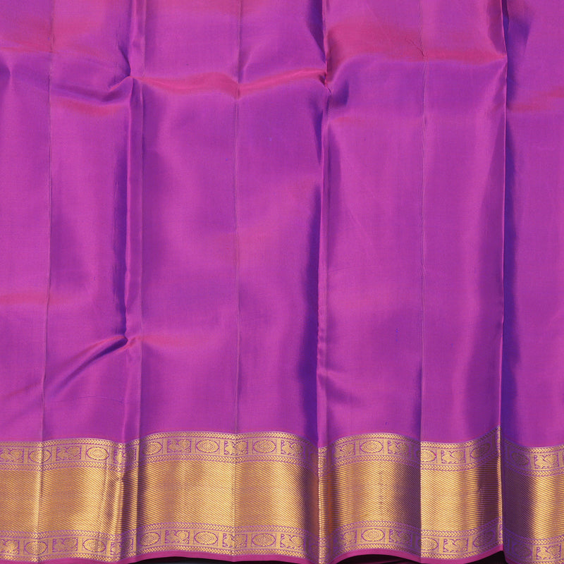 Hayagrivas Handloom Mayilkazhuthu Kanjivaram Silk Saree with Purple Border SSCBF153H12-5