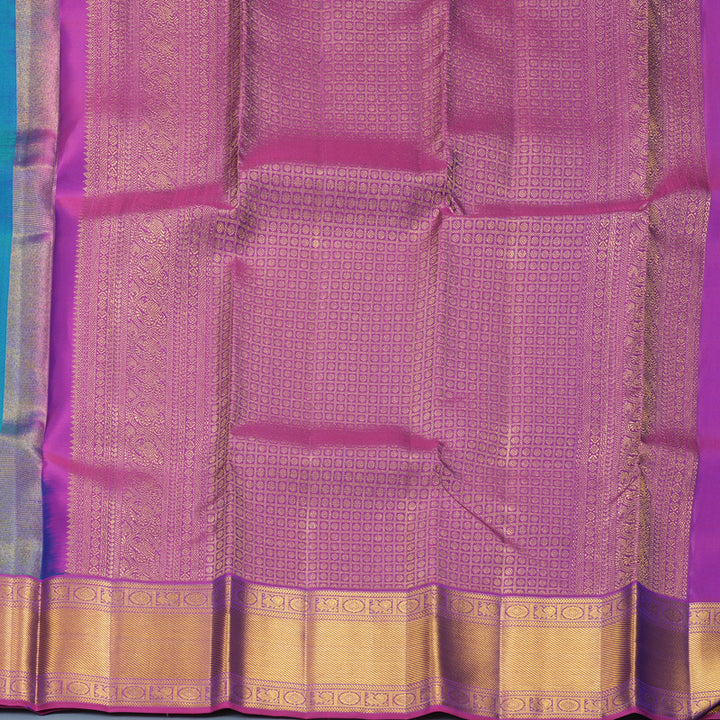 Hayagrivas Handloom Mayilkazhuthu Kanjivaram Silk Saree with Purple Border SSCBF153H12-5