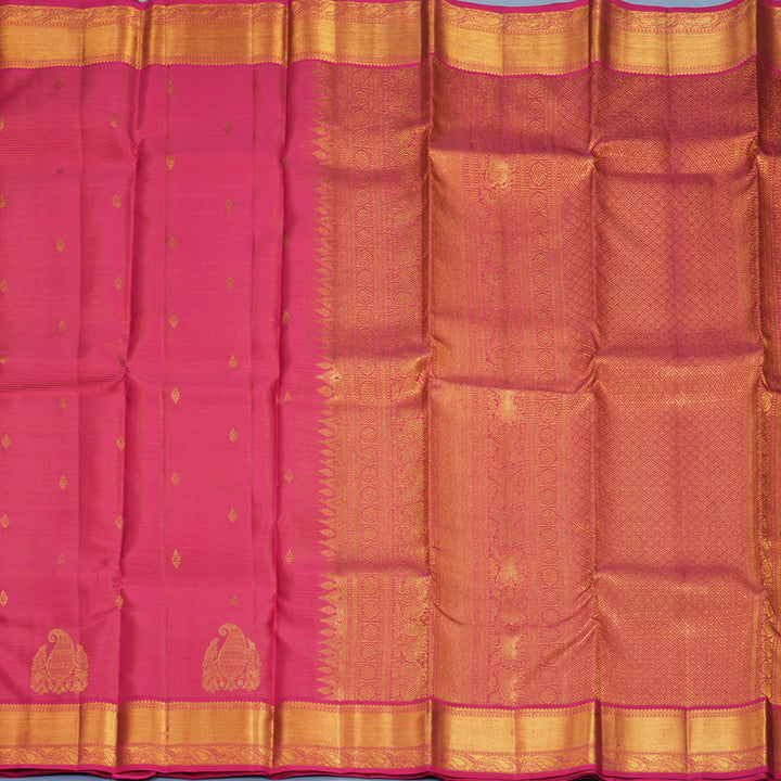 Hayagrivas Handloom Pink Kanjivaram Silk Saree SSCBF153H9-4