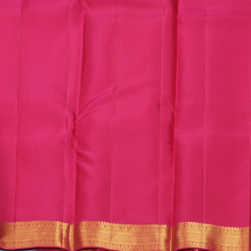 Hayagrivas Handloom Mild Peach Pink Kanjivaram Silk Saree with Pink Border SSCBF159H1-3