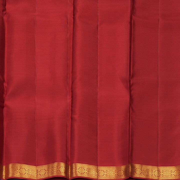 Hayagrivas Handloom Fluorescent Green Kanjivaram Silk Saree with Red Border SSCBF159H11-1