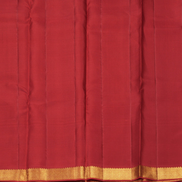 Hayagrivas Handloom Fluorescent Green Kanjivaram Silk Saree with Red Border SSCBF159H11-2