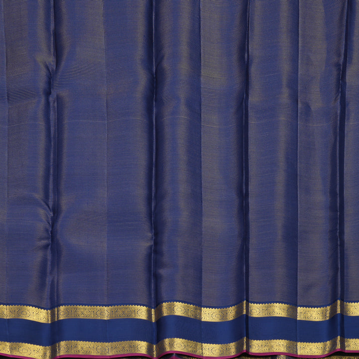 Hayagrivas Handloom Fanta Orange Kanjivaram Silk Saree with Navy Blue Border SSCBF159H12-1