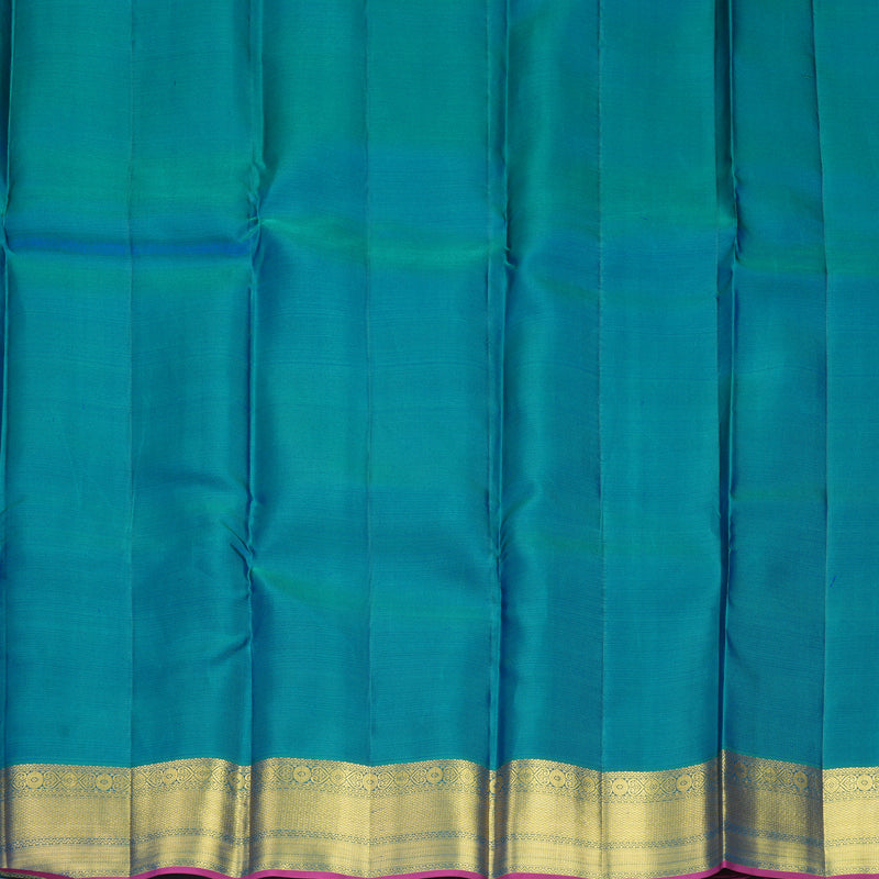 Hayagrivas Handloom Pista Green Kanjivaram Silk Saree with Mayilkazhuthu Border SSCBF159H13-1
