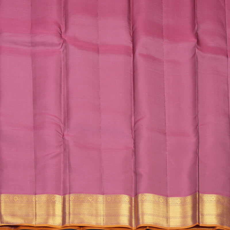 Hayagrivas Handloom Black Kanjivaram Silk Saree with Guava Pink Border SSCBF159H13-2