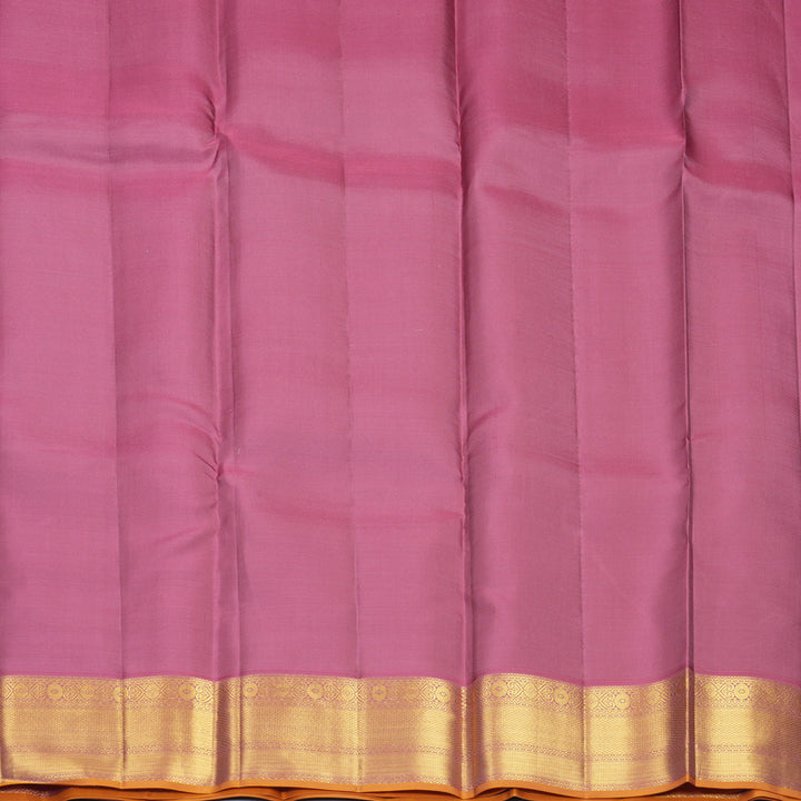 Hayagrivas Handloom Black Kanjivaram Silk Saree with Guava Pink Border SSCBF159H13-2