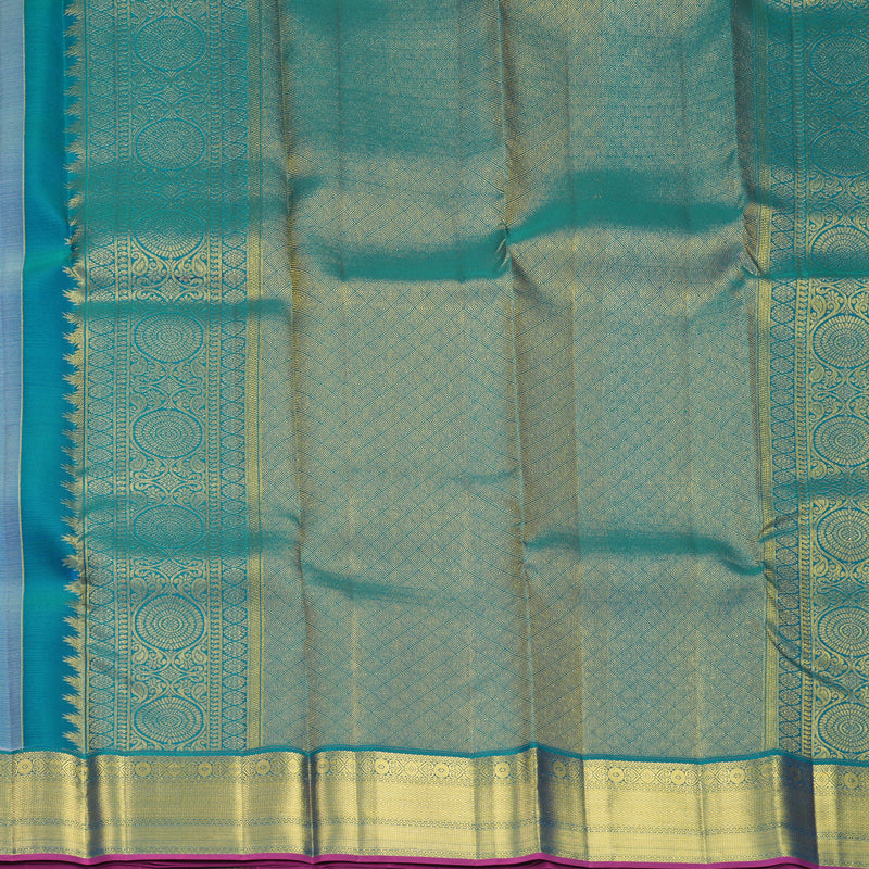 Hayagrivas Handloom Cream Kanjivaram Silk Saree with Mayilkazhuthu Border SSCBF159H13-4