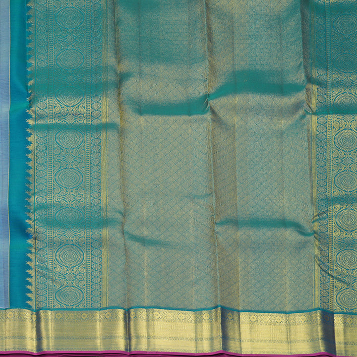 Hayagrivas Handloom Cream Kanjivaram Silk Saree with Mayilkazhuthu Border SSCBF159H13-4