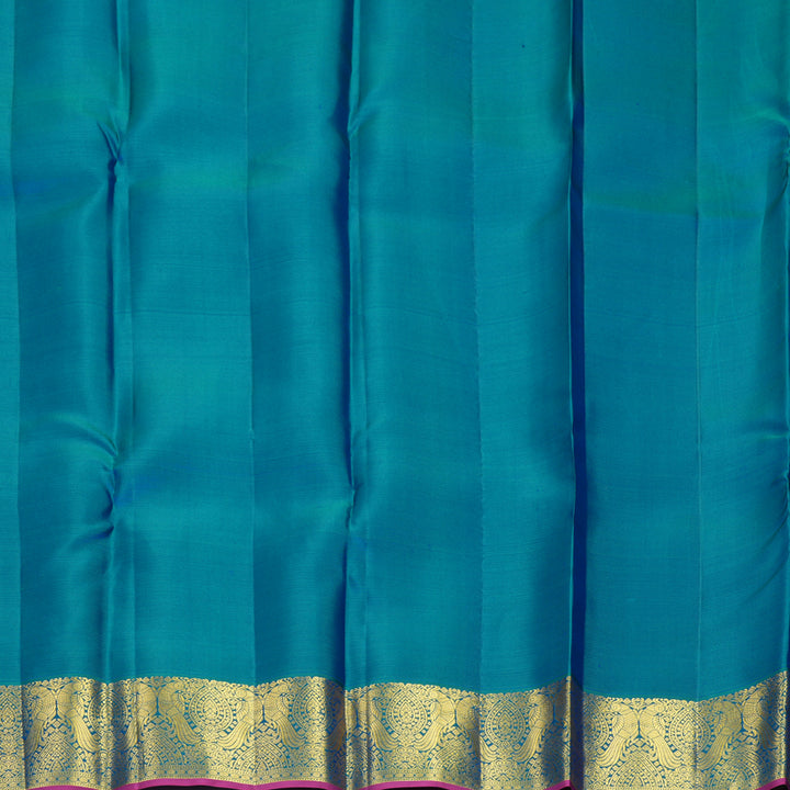 Hayagrivas Handloom Cream Kanjivaram Silk Saree with Mayilkazhuthu Border SSCBF159H13-6