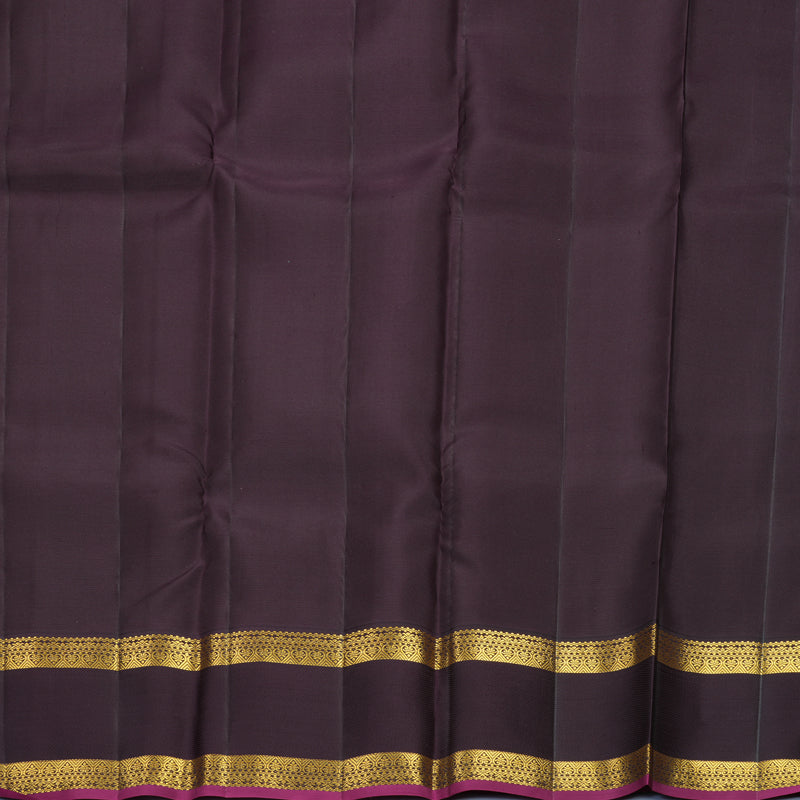 Hayagrivas Handloom Sea Blue Kanjivaram Silk Saree with Deep Nagapazham Border SSCBF159H15-7