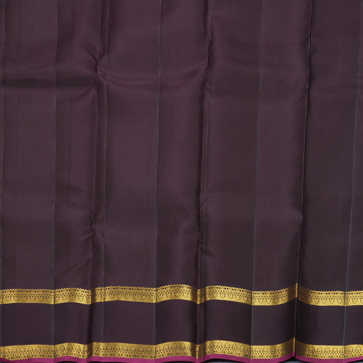 Hayagrivas Handloom Sea Blue Kanjivaram Silk Saree with Deep Nagapazham Border SSCBF159H15-7