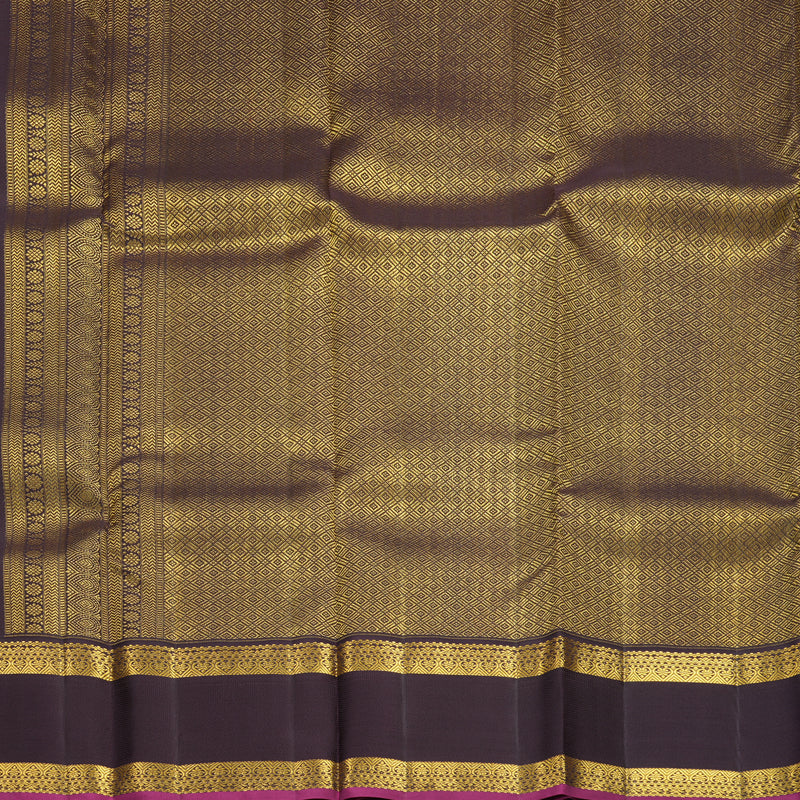 Hayagrivas Handloom Sea Blue Kanjivaram Silk Saree with Deep Nagapazham Border SSCBF159H15-7