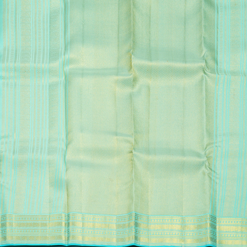 Hayagrivas Handloom MS Blue Kanjivaram Silk Saree with Border SSCBF159H16-2