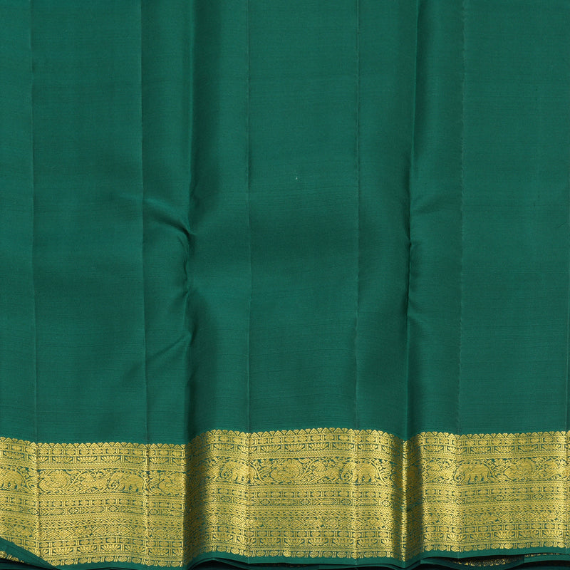 Hayagrivas Handloom Apple Green Kanjivaram Silk Saree with Emerald Green Border SSCBF159H17-3