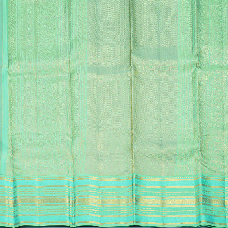 Hayagrivas Handloom Lavender Kanjivaram Silk Saree with Sea Green Border SSCBF159H2-2