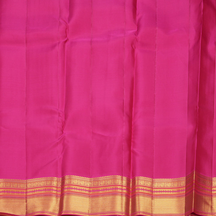 Hayagrivas Handloom Cream Kanjivaram Silk Saree with Pink Border SSCBF159H4-6