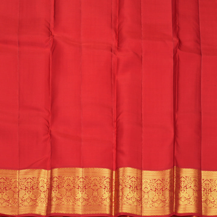 Hayagrivas Handloom Rose Pink Kanjivaram Silk Saree with Red Border SSCBF159H5-1