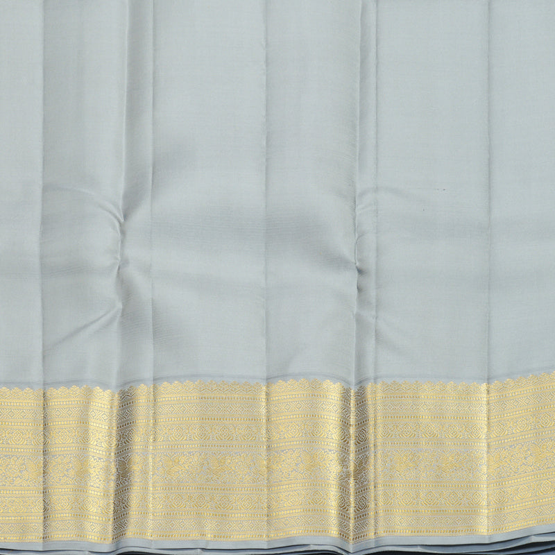 Hayagrivas Handloom Wine Maroon Kanjivaram Silk Saree with Grey Border SSCBF159H6-1