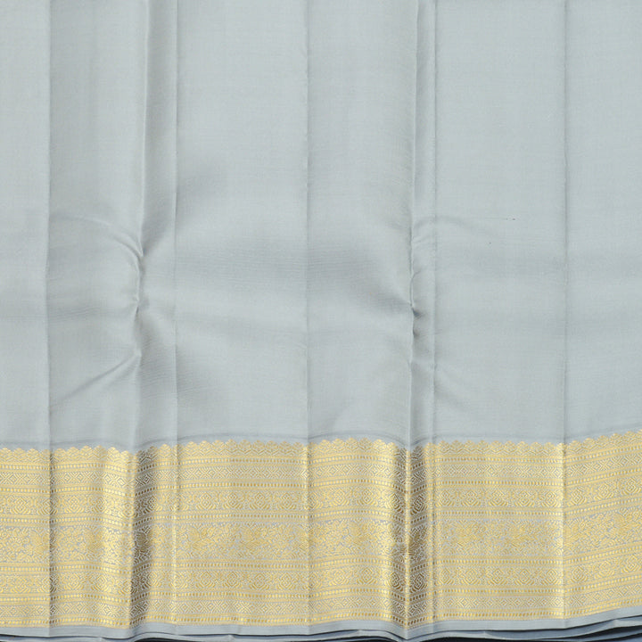 Hayagrivas Handloom Wine Maroon Kanjivaram Silk Saree with Grey Border SSCBF159H6-1