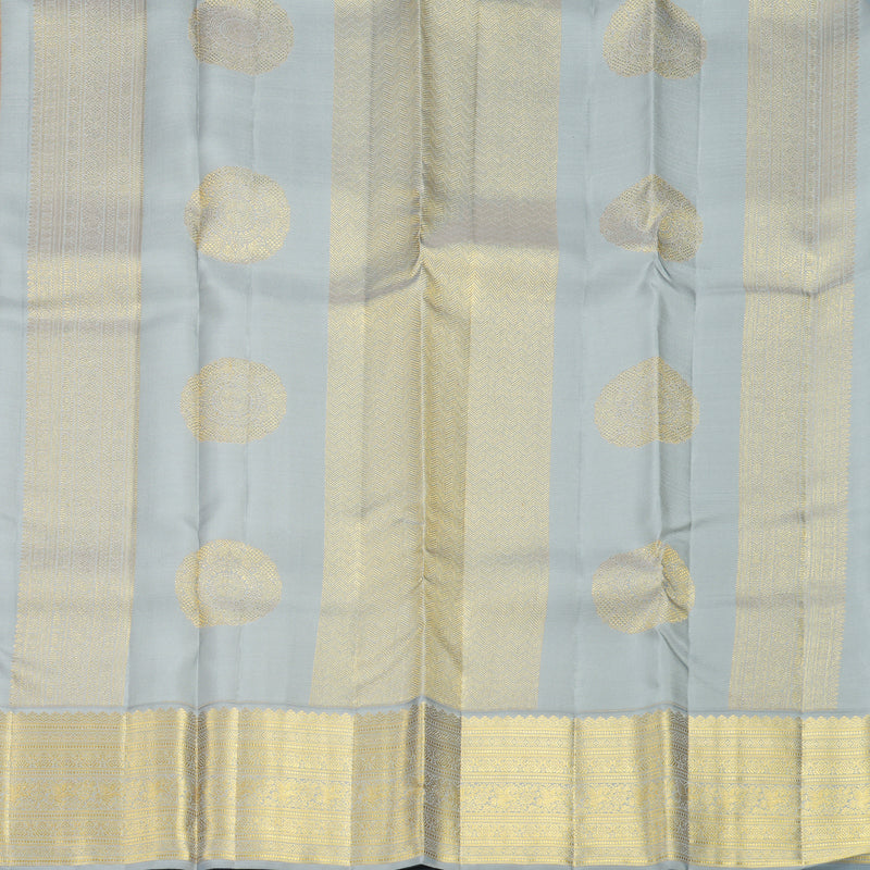 Hayagrivas Handloom Wine Maroon Kanjivaram Silk Saree with Grey Border SSCBF159H6-1