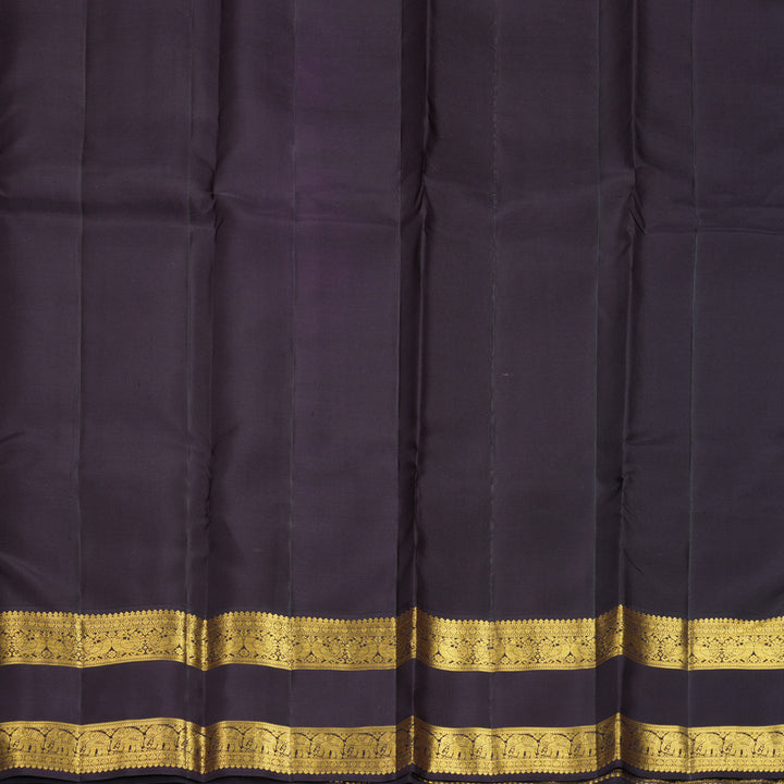 Hayagrivas Handloom Sunset Orange Kanjivaram Silk Saree with Ganga Jamuna Border SSCBF159H7-1