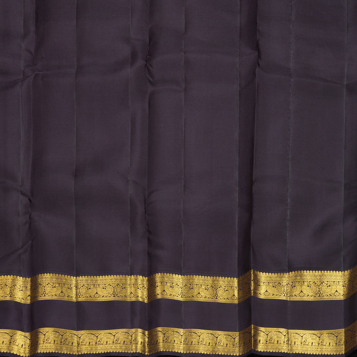 Hayagrivas Handloom Mustard Yellow Kanjivaram Silk Saree with Ganga Jamuna Border SSCBF159H7-2
