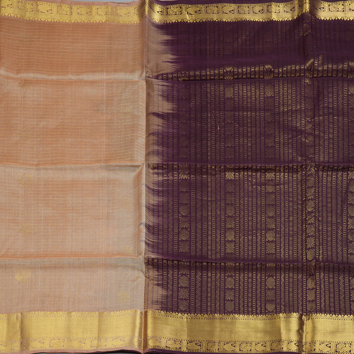 Hayagrivas Cream Kora Silk Cotton Saree SSCBF15D1-1