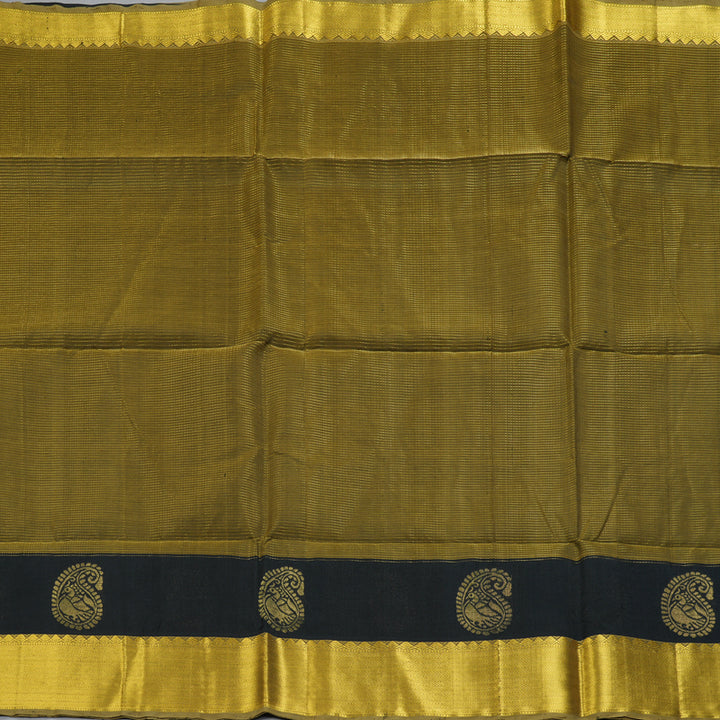 Hayagrivas Olive Green Kora Silk Cotton Saree SSCBF15D3-1