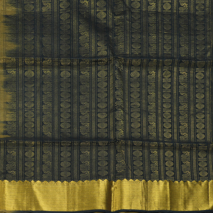 Hayagrivas Olive Green Kora Silk Cotton Saree SSCBF15D3-1