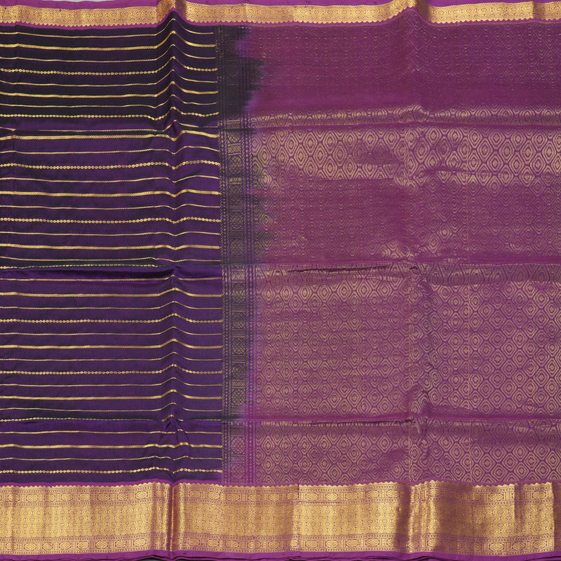 Hayagrivas Violet Kora Silk Cotton Saree SSCBF15D4-1