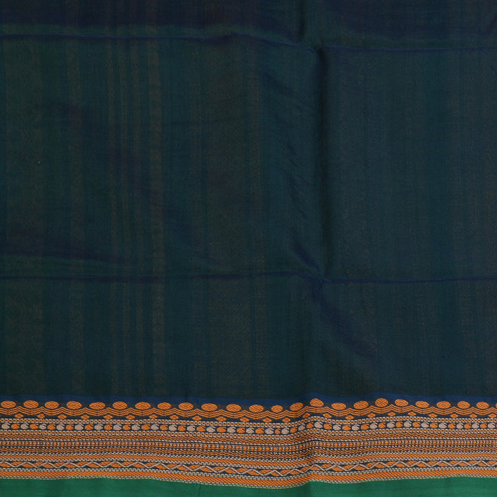 Hayagrivas Bottle Green Kora Silk Cotton Saree SSCBF15D5-1