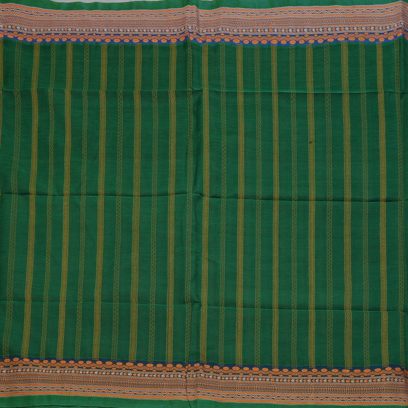 Hayagrivas Bottle Green Kora Silk Cotton Saree SSCBF15D5-1