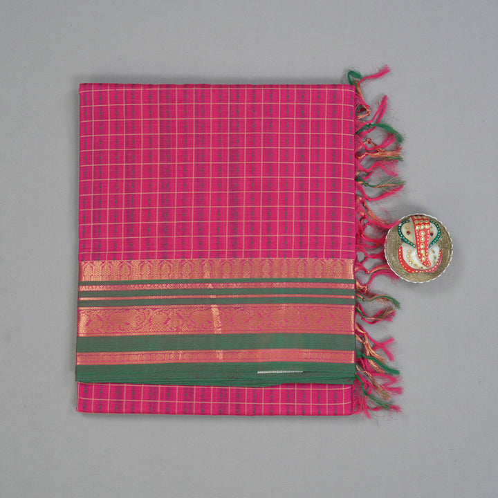 Hayagrivas Pink Kanchi Silk Cotton Saree SSCBF15D7-1