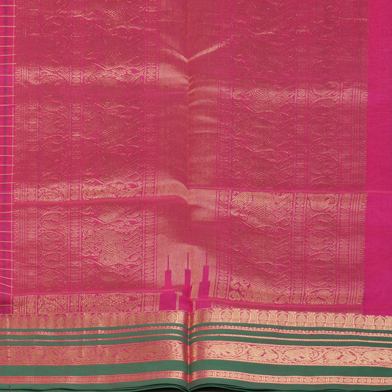 Hayagrivas Pink Kanchi Silk Cotton Saree SSCBF15D7-1