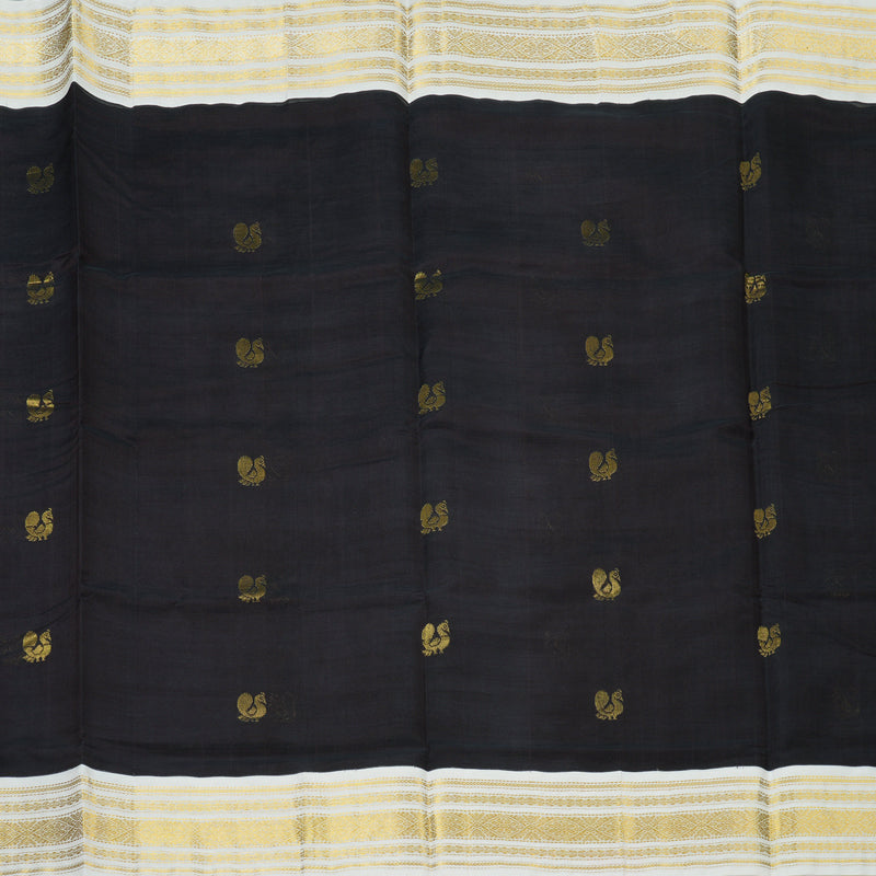 Hayagrivas Deep Snuff Pure Silk Cotton Saree SSCBF16D1-19
