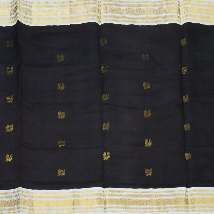 Hayagrivas Deep Snuff Pure Silk Cotton Saree SSCBF16D1-19
