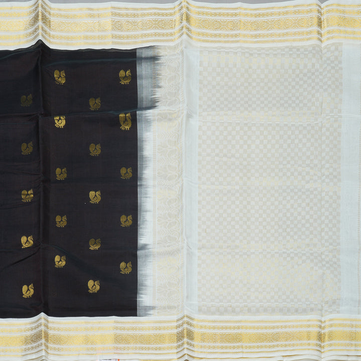 Hayagrivas Deep Snuff Pure Silk Cotton Saree SSCBF16D1-19