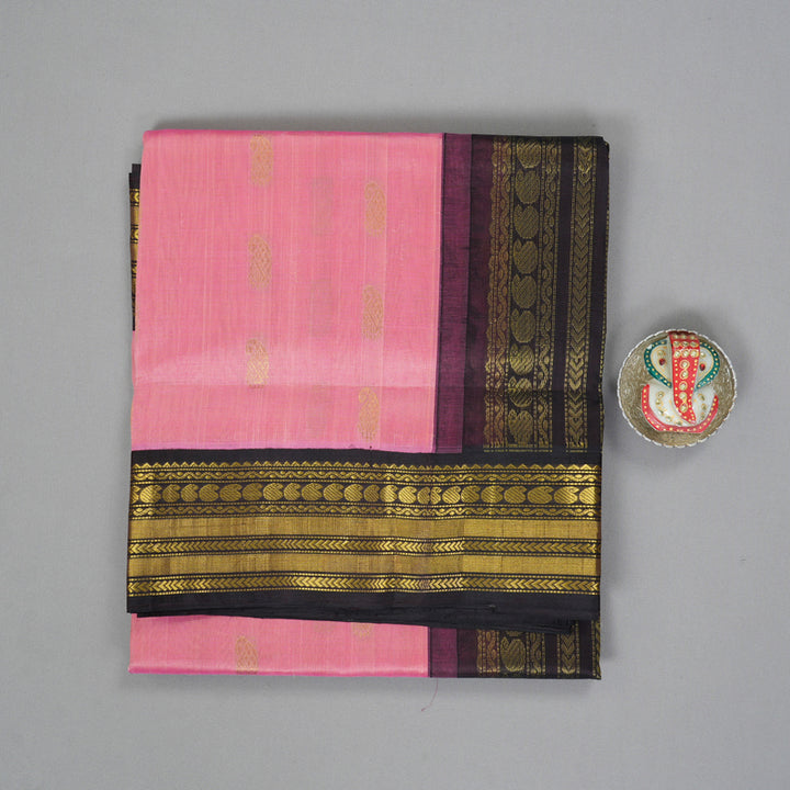 Hayagrivas Lotus Pink Pure Silk Cotton Saree SSCBF16D1-21
