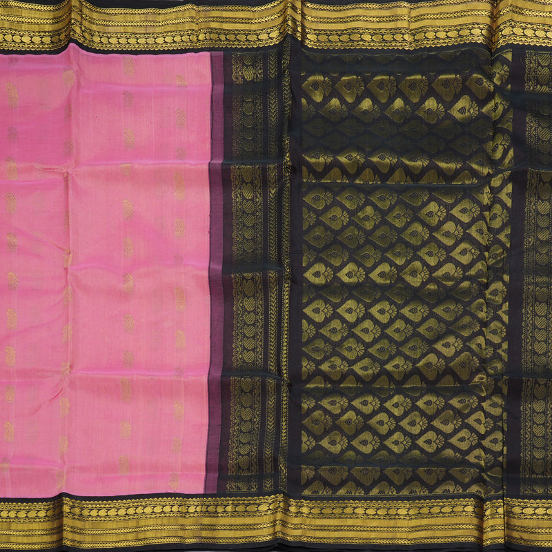 Hayagrivas Lotus Pink Pure Silk Cotton Saree SSCBF16D1-21