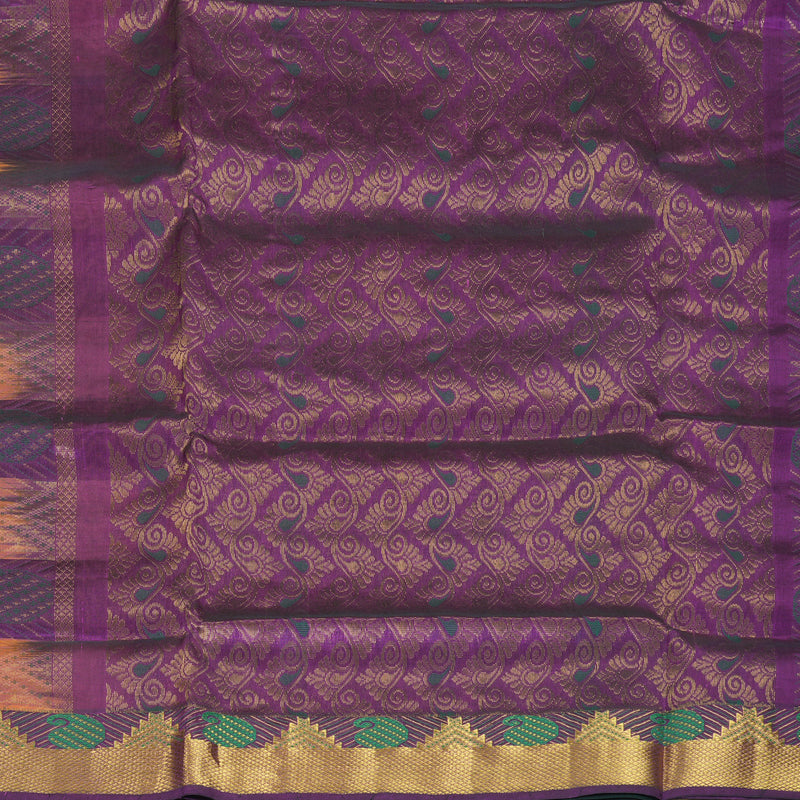 Hayagrivas Multicolour Checks Pure Silk Cotton Saree SSCBF16D10-4