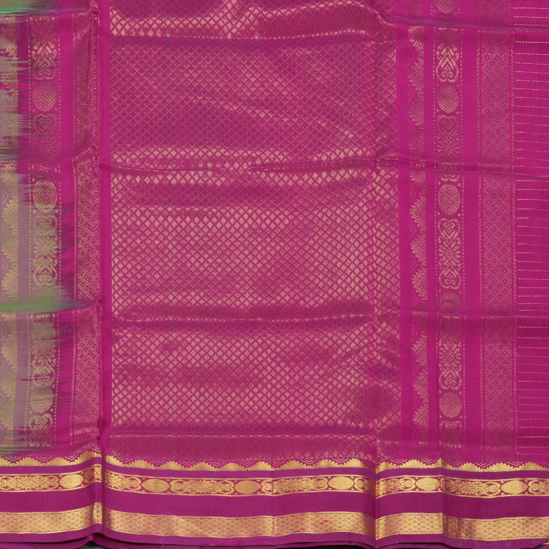 Hayagrivas Pista Green Pure Silk Cotton Saree SSCBF16D11-2