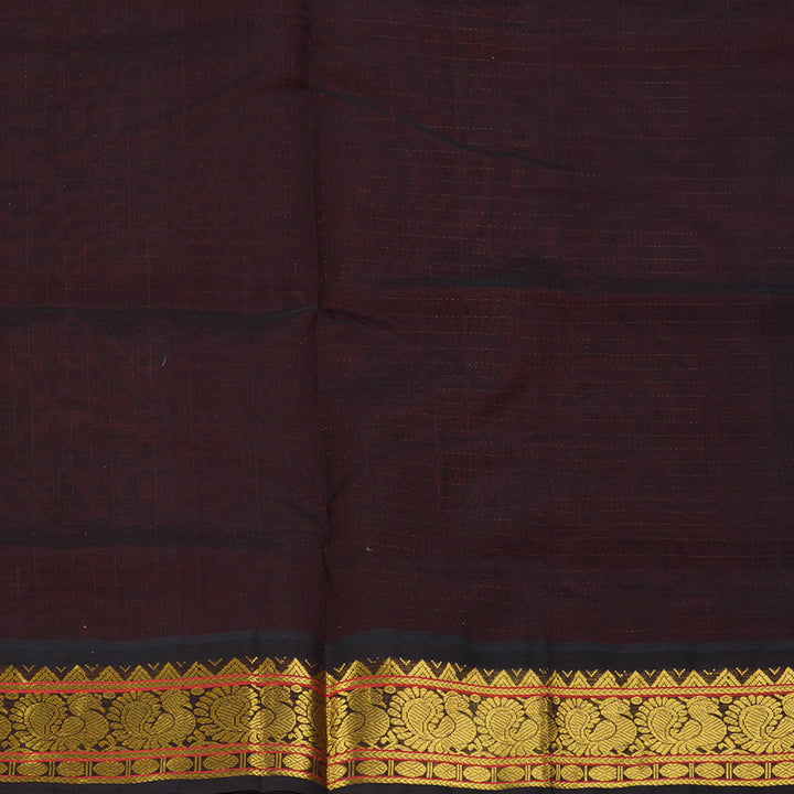Hayagrivas Maroon Pure Silk Cotton Saree SSCBF16D11-6
