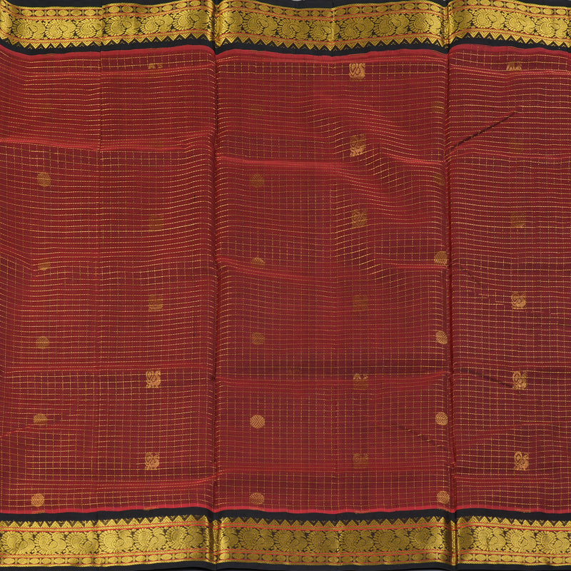 Hayagrivas Maroon Pure Silk Cotton Saree SSCBF16D11-6